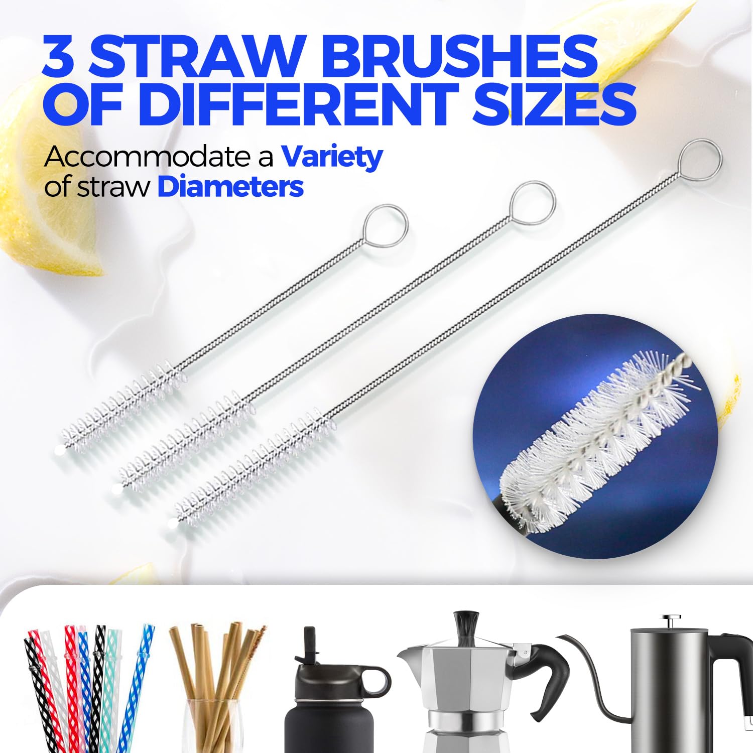 Holikme Bottle Brush Cleaner Set, 14
