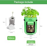 Maylove 10 Gallon Potato Grow Bags - 3 Pack Aeration Fabric Pots view 2