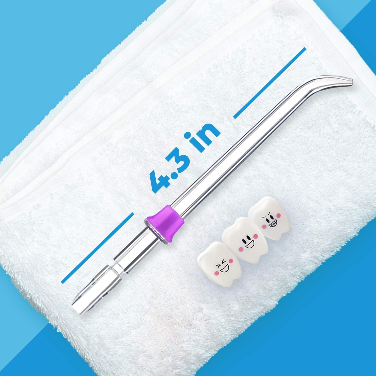 Flosser Replacement Tips for Waterpik Water Flosser, Reach Flosser Refill Heads Replacement Heads for Waterpik, Compatible with Waterpik Oral Irrigator & Dental Flosser, Orthodontic Tips: Health & Personal Care