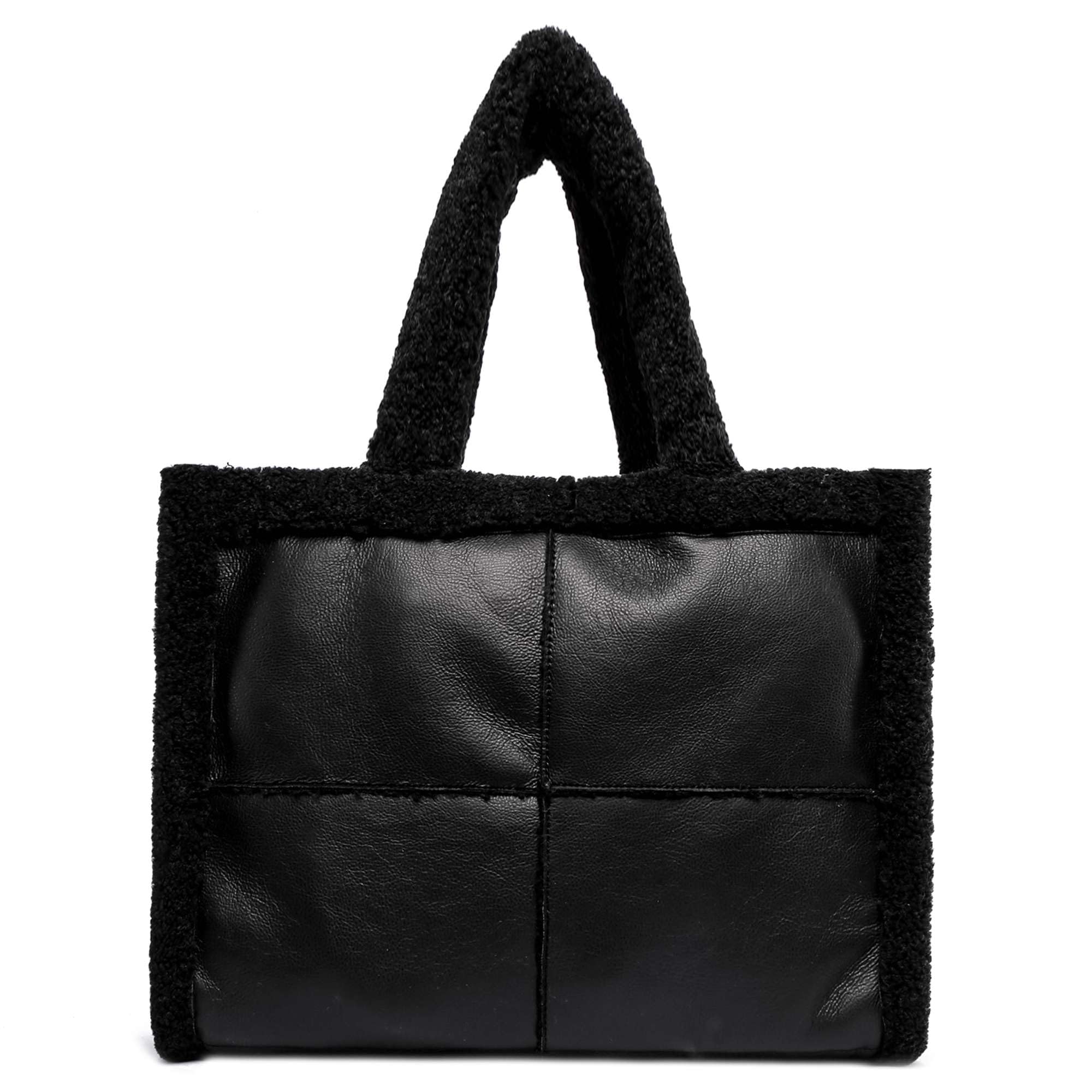 Like Dreams Large Sherpa Tote Bag, Inner Pocket
