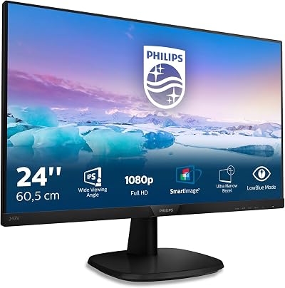 Philips 24" FHD IPS Monitor 75Hz 4ms Speakers Narrow Border HDMI VGA
