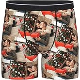 Byxhuc Personalized Boxers for Men, Customized Long Underwear, Boxers with Face on Them, Gifts for Boyfriend Husband