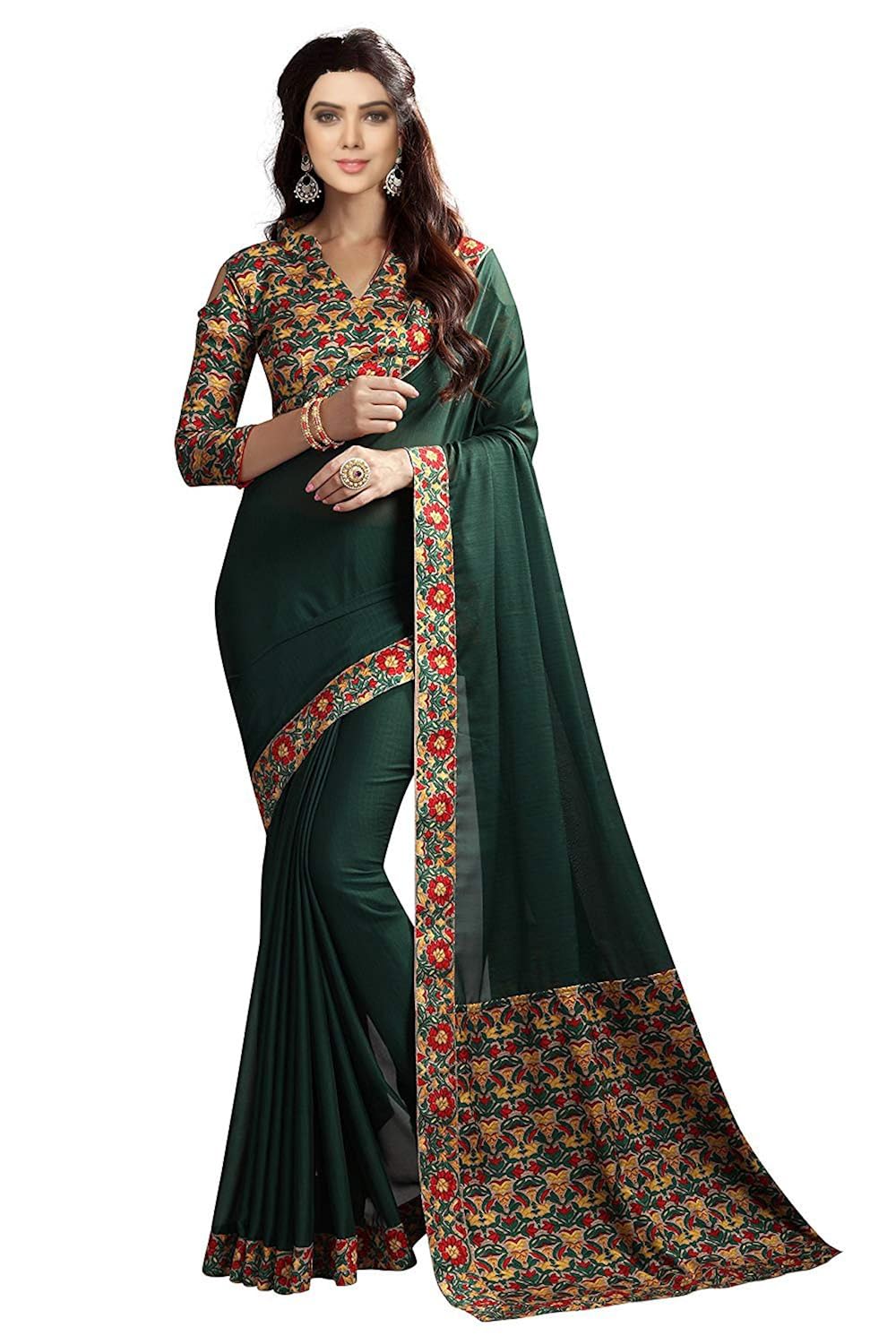 fashion and hub cotton silk saree with blouse piece