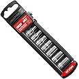 MAXPOWER 1/4-Inch Drive Star Socket Set, Female Torx Socket Set, 7 Pieces, Cr-V, E4-E11