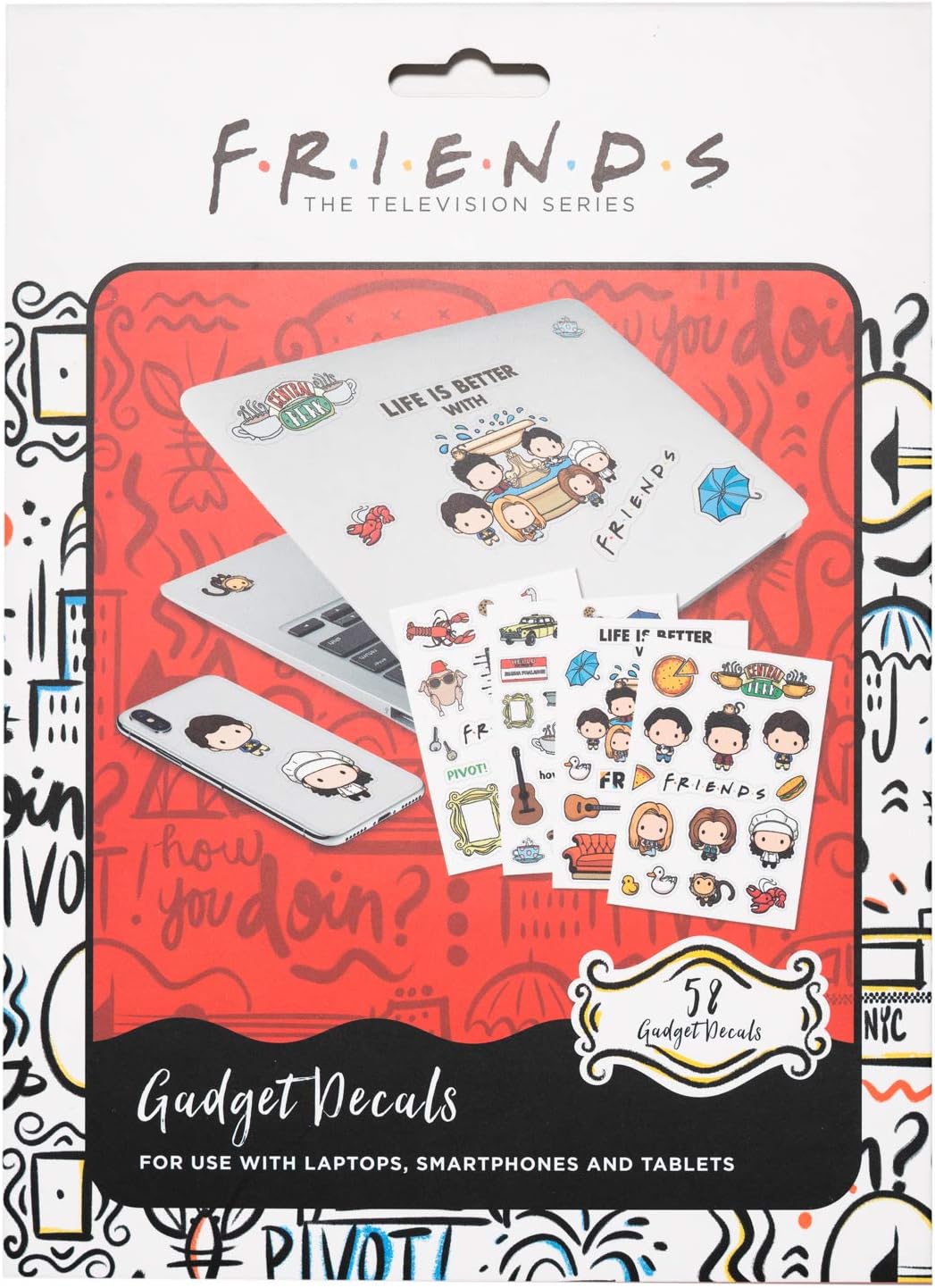 Grupo Erik Reusable Stickers - Friends TV Show Gifts Under 5 Pounds - Image 3