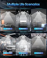 8 Pack LED Garage Light, 200W 20000LM 6500K LED