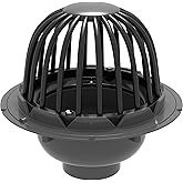 PROFLO PF42871 4" PVC Roof Drain with Plastic Dome - N/A