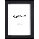 Amazon Basics Photo Picture Frame - 5" x 7", Black - Pack of 2