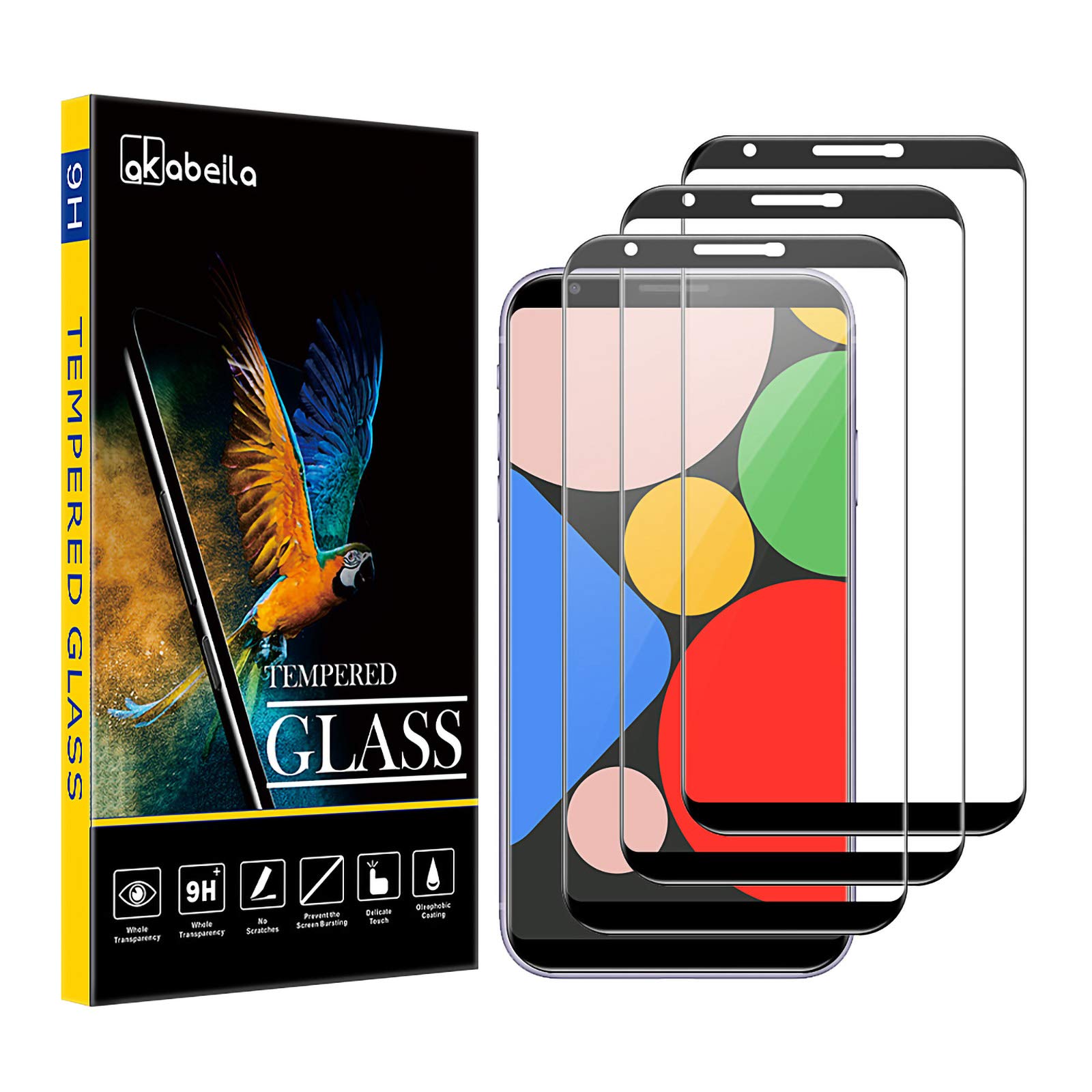 AKABEILA [3 Pack] Screen Protector for Xiaomi Redmi Note 11S Tempered Glass for Xiaomi Redmi Note 11 4G Protective Film 9H Hardness Case Friendly Anti Scratch Bubble Free — image 1