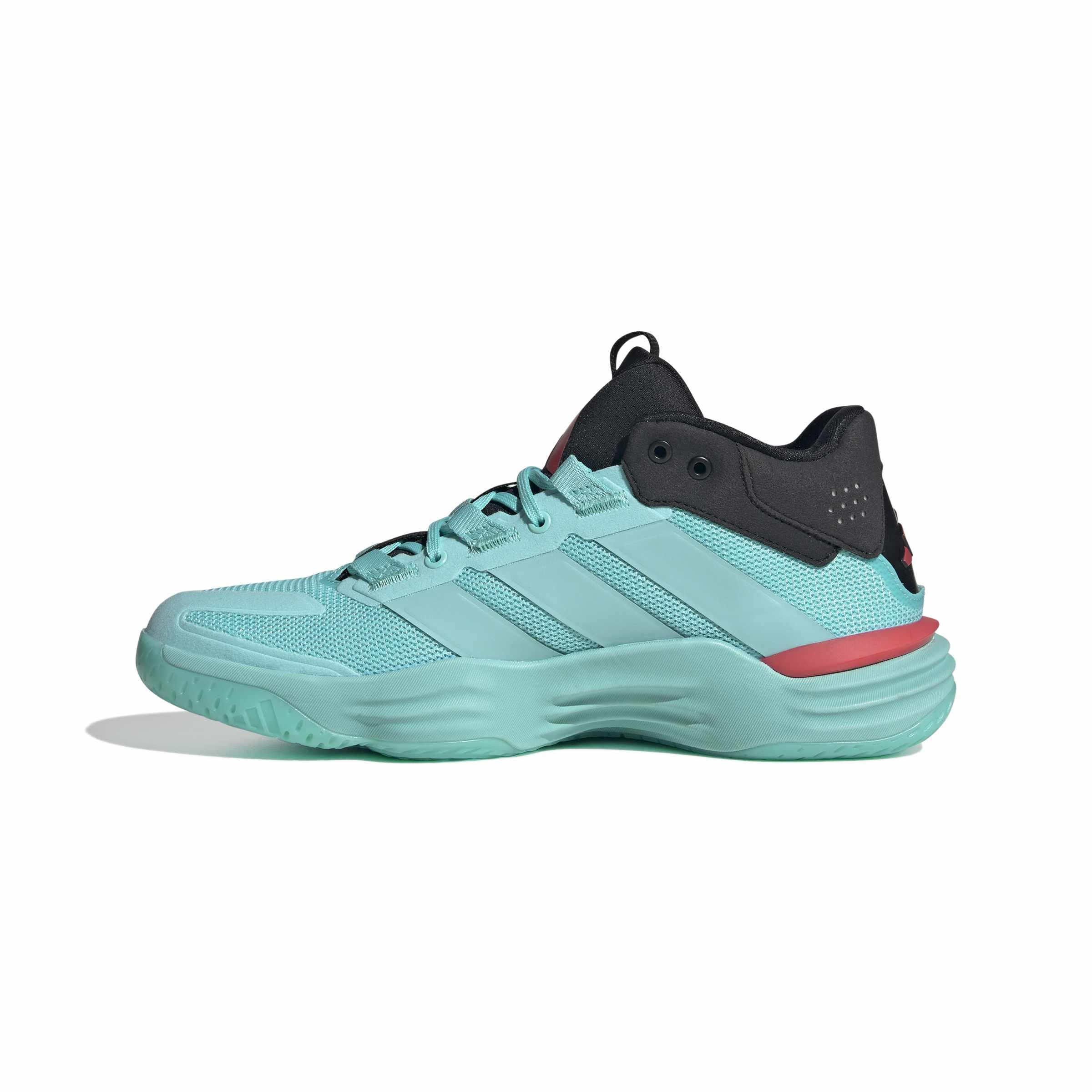 adidas Men’s Courtstabil Indoor, Flash Aqua/Semi Lucid Red, 9