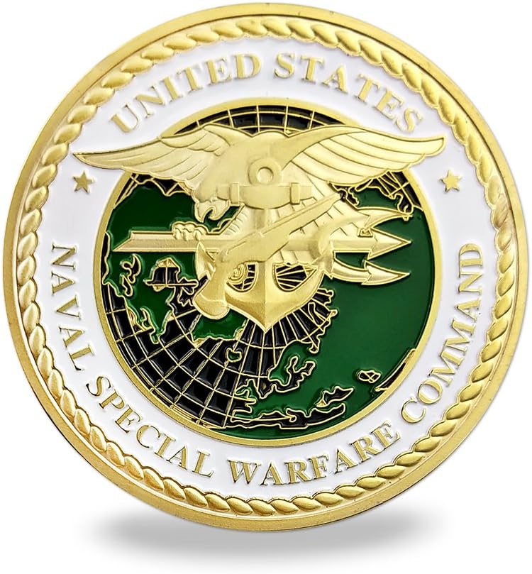 US Navy Seals Challenge Coin Naval Special Warfare Command Military Coin