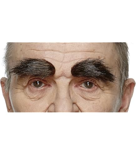 Lot De 6 Paires De Faux Sourcils Père Noël - Fausse Fourrure Blanche, Autocollants - Déco Noël, Cosplay, Fêtes - 8