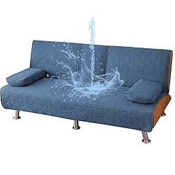 ZYXFYY 4 Pieces Click Clack Sofa Bed Cover 3