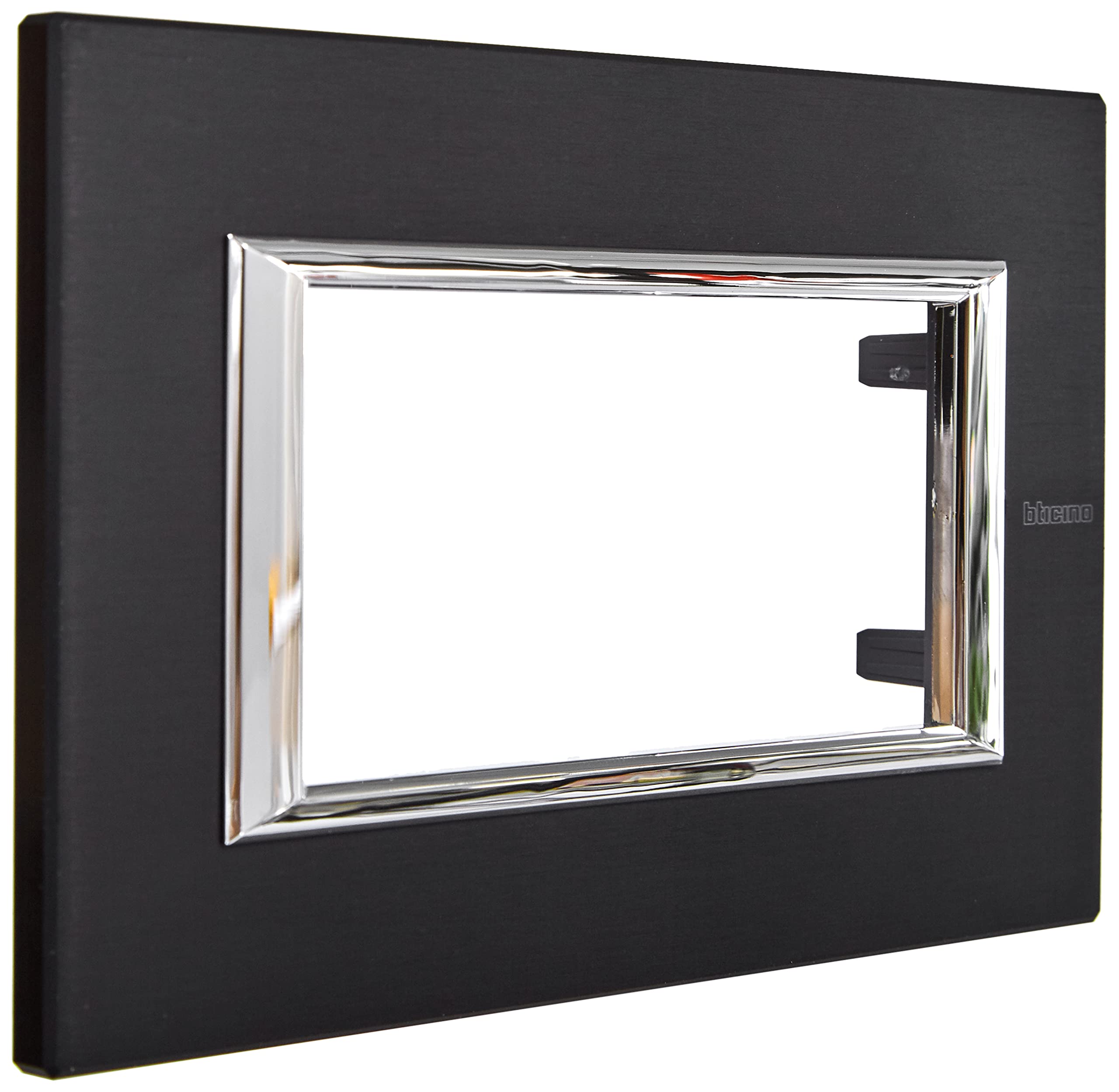 BTicino HA4804XS Axolute Rectangular Plate, 4 Modules, Glossy Black