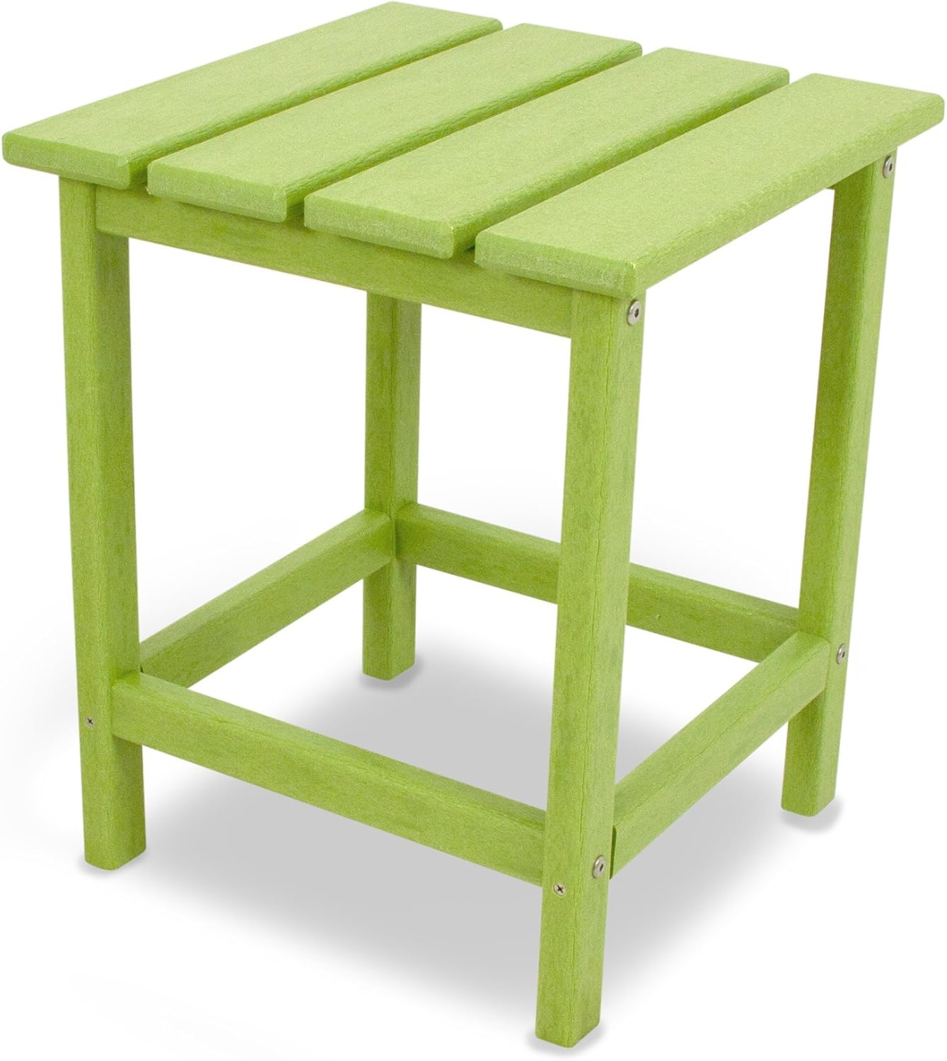 POLYWOOD ECT18WH Long Island 18" Side Table, White : Patio Side Tables : Garden & Outdoor