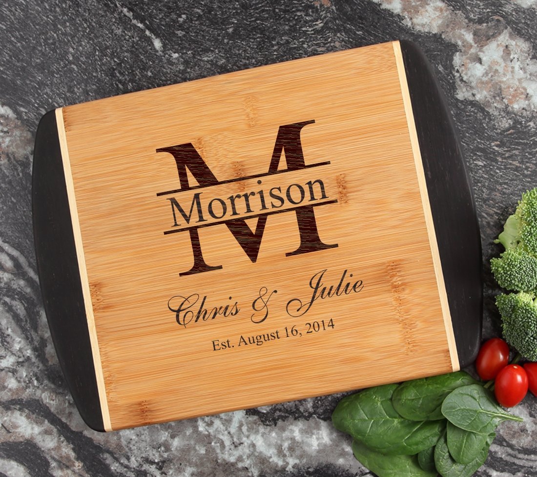 Personalized Cutting Board, Custom Engraved Bamboo Cutting