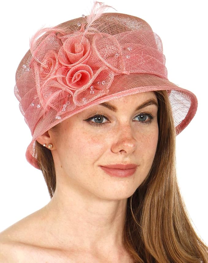 SERENITA Church Hats for Women Tea Party Hats Fasciantor Derby Hats
