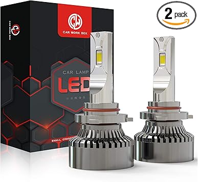 car work box 9005 led headlight bulbs 20000lm 120w 6000k extremely bright hb3 csp chips conversion kit