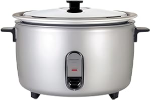 Panasonic Commercial Electric Rice Cooker, 208V Extra-Large Capacity 80-Cup (Cooked), 40-Cup (Uncooked) with One-Touch Operation - SR-GA721L - Silver