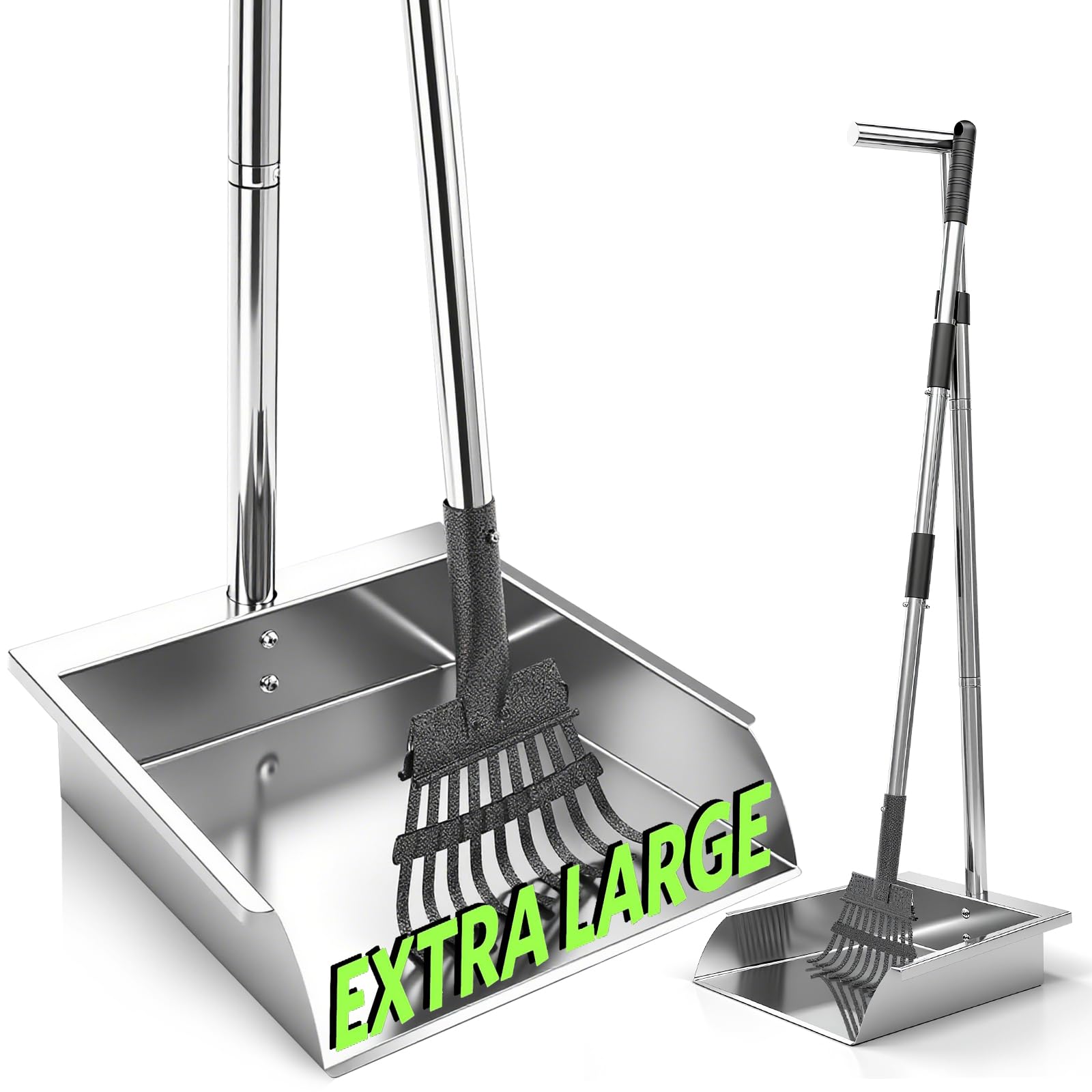 Photo 1 of ***MISSING PARTS***
XDMURYM Pooper Scooper for Large Dogs,Dog Pooper Scooper Heavy Duty Long Handle Metal Tray Rake Shovel Set,Extremely Durable Metal Stainless Steel Dustpan for No Bending Clean Up Yard Grass.