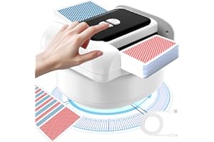 LITTCO Automatic Card Shuffler (Dual Mode), Rechargeable & Travel-Friendly, Low Noise Card Shuffler 2 Deck, Applies to Multiple Cards, Suitable for Christmas Party