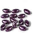 IrisDuo Beads - Pastel Bordeaux 7x4mm | Pack of 50