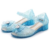 Amazon.com: Cinderella Jelly Shoes, Official Disney Princess Costume Shoes  with Rapunzel Emblem, Kids Size 11/12 Medium : Clothing, Shoes & Jewelry
