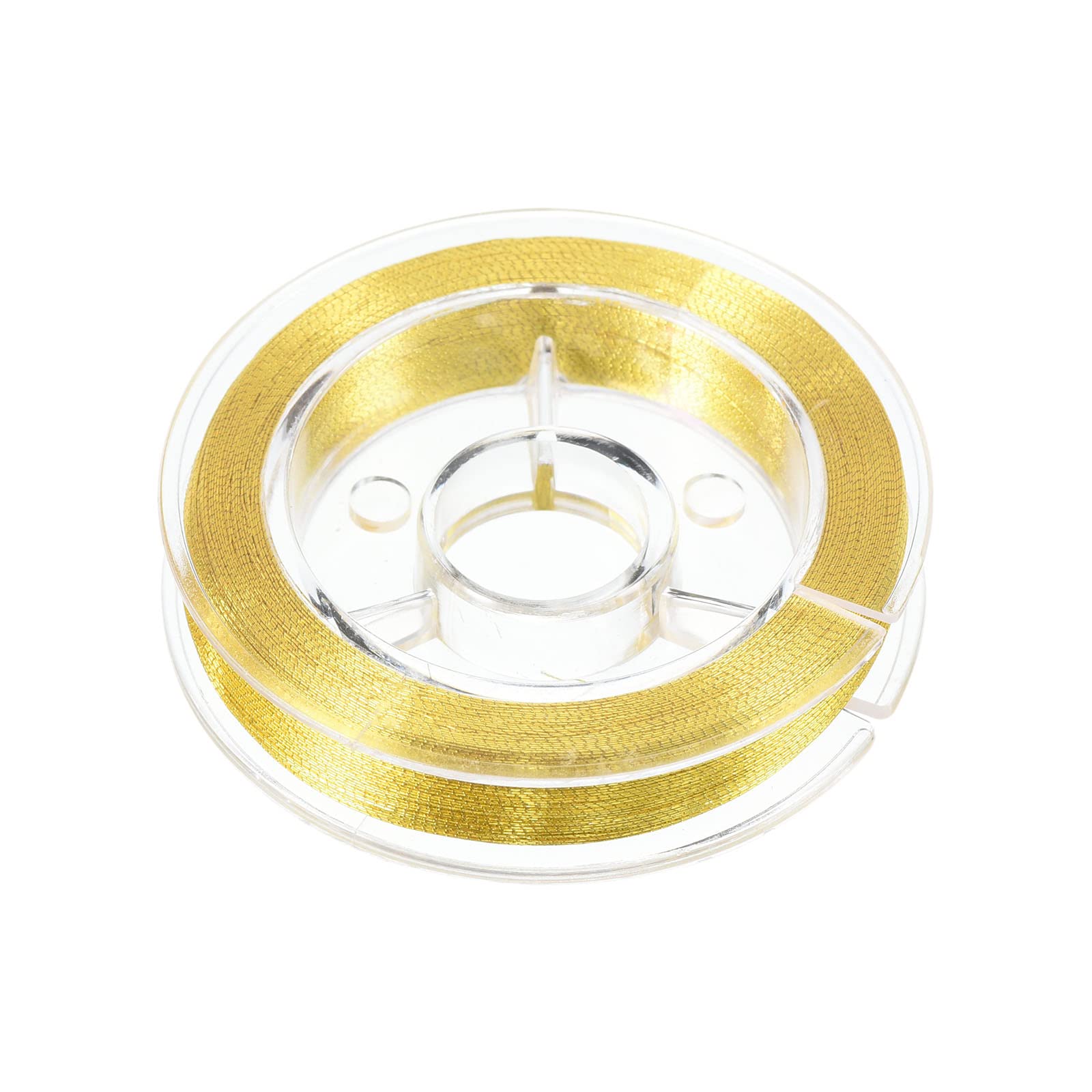 PATIKIL 70M/77 Yards Rod Guide Wrapping Thread, 200D Metallic DIY Fishing Rod Guides Fixing Line, Gold Tone