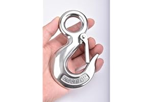 Alele Grab Hooks,1T Crane Scale,Slip Hooks,Stainless Steel Lifting Hook Rigging Accessory (Grab Hooks 1000kg)