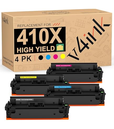 Amazon.com: v4ink 410X Toner Cartridge Remanufactured Replacement