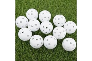BRAMASOLE Golf Practice Balls for Backyard Indoor Use Mix Color Plastic Balls Value 12/30/50 Pack, Lightweight Mini Ball Swing Training Ideal for Men Women Golfer
