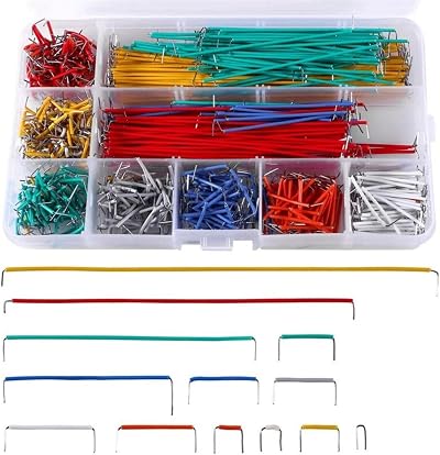 Dolaso 840 Pcs Jumper Wire Kit 14 Lengths Male-to-Male with Plastic Box