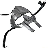 Queen Armour MF Doom Mask Roman Gladiator Helmet, Medieval Knight Viking Steel Face Mask for Men & Women, Reenactment Cosplay Armor Costume Prop for Halloween Party
