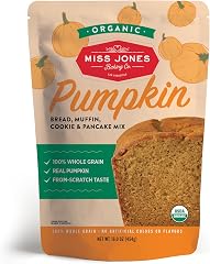 Miss Jones Baking Organic Pumpkin Bread, Muffin, Cookie & Pancake Mix, Vegan-Friendly, Dairy and Soy-Free, 100% Whole Grain (