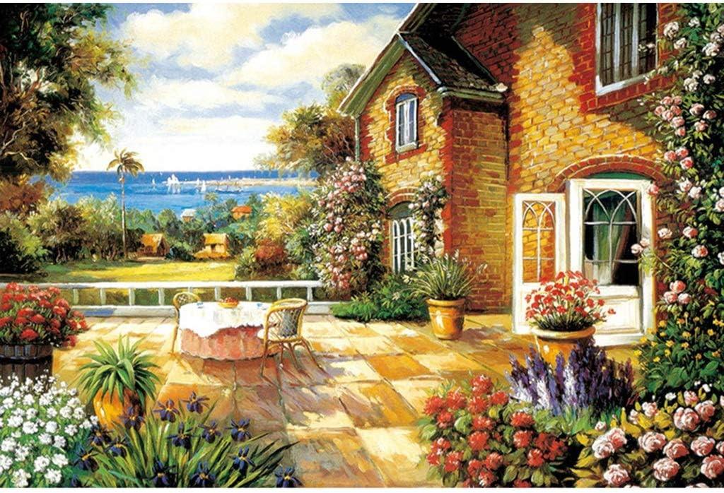 QFFL 3000 Pieces Jigsaw Puzzle Landscape, Cherry Blossom, Ferris Wheel, Starry Sky, 22 Patterns, 122x81cm ( Color : 4 )