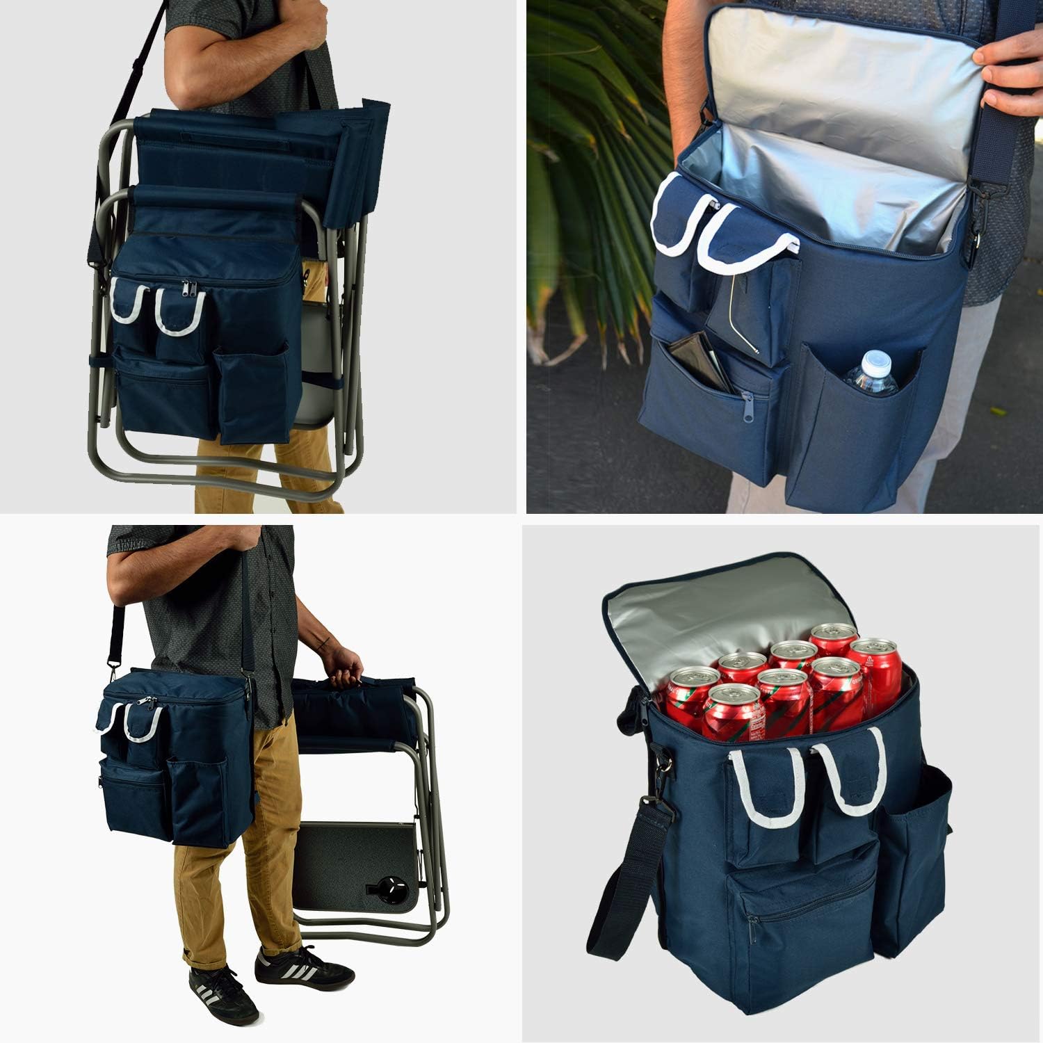 Picnic at Ascot Original Extra Wide Portable Folding Sports Chair- Designed & Quality Checked in the USA: Kitchen & Dining