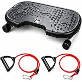 Waist Twister Machine with Digital Display, 22 Inch Ab Twist Board with Resistance Bands, Twist Exercise Machine for Core Workout, 300 lbs Capacity Home Gym Equipment