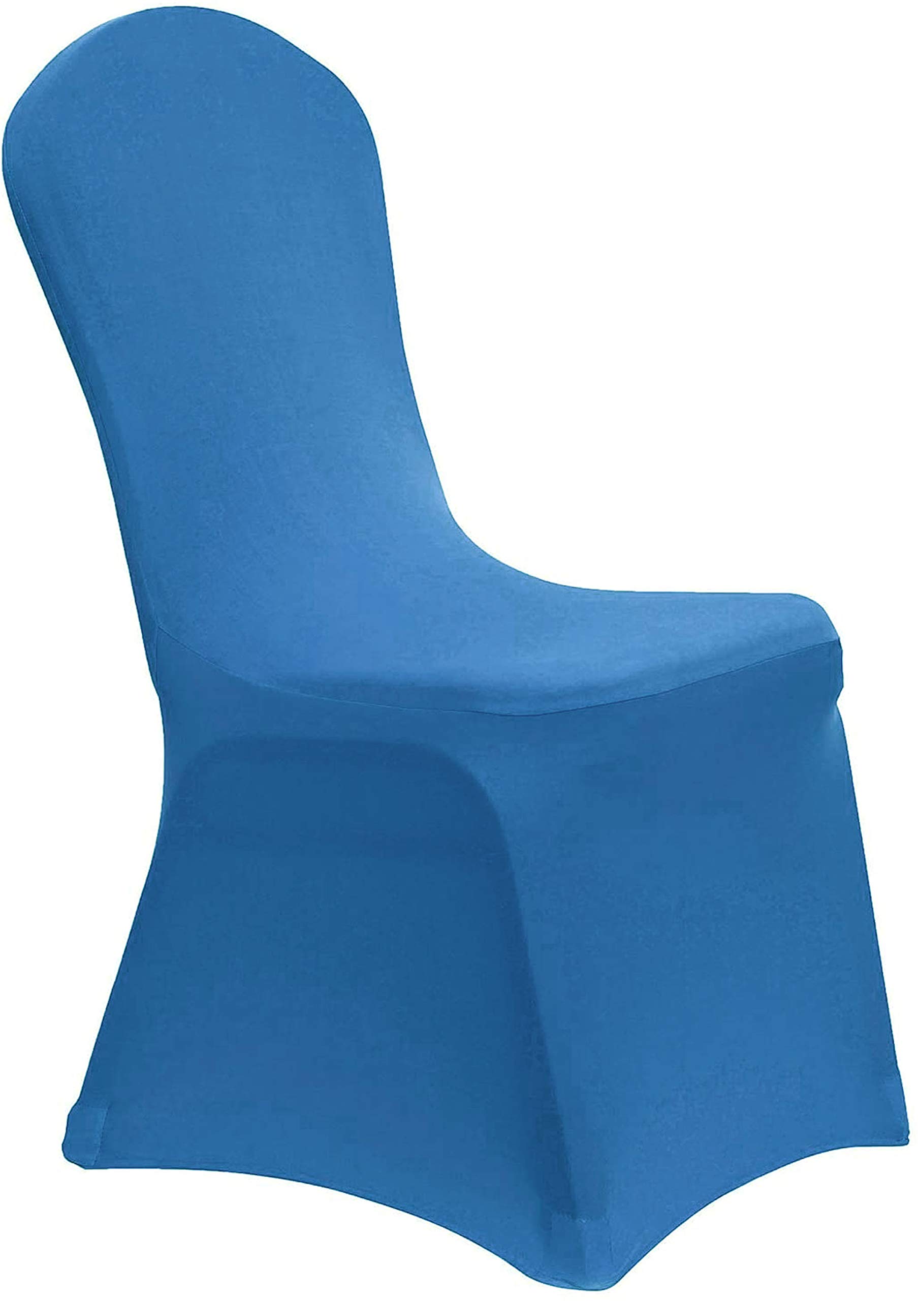 Obstal 20 PCS Aqua Spandex Dining Room Chair Covers For Living - Main Image