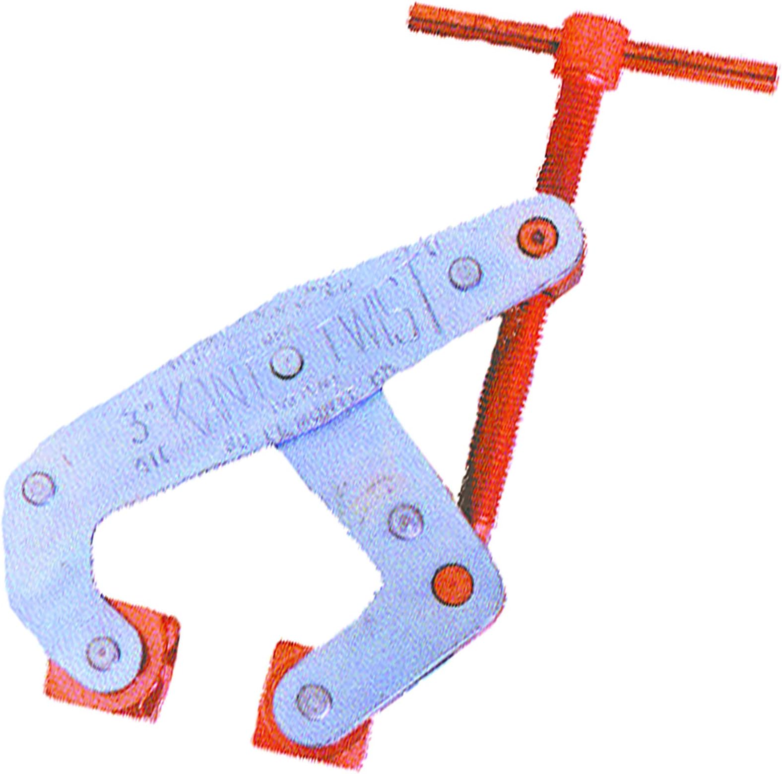 T-Clamp, Deep, 6 in, 5-1/2 Throat, Zinc