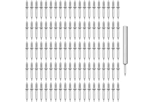 ZXUEZHENG 100Pcs Double-Head Skirting Thread Seamless Nail, Skirting Line Without Marks Nail,Invisible Security Screws,Solid Wood Baseboard Double-Headed Nails,Equipped with Nail Specific Sleeve Tool