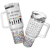 34HD Friends TV Show Tumbler 40oz Stainless Steel Insulated, Funny I'll Be There For You Gift for Fans - Birthday Gift for Friends, Friendship and Besties