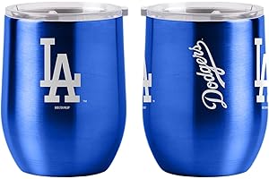 Boelter Brands MLB Los Angeles Dodgers Drink Tumbler Steel 16 Curved, Team Colors, One Size