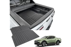 HOUCLEMIC Truck Bed Mat for 2022-2025 Hyundai Santa Cruz All Weather Protection Anti-Slip Heavy Duty 4.3FT Rear Bed Liners Replacement for 2024 Hyundai Santa Cruz Exterior Accessories