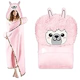 Llama Wearable Hooded Blanket for Adults – Super