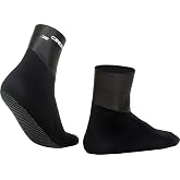 CRESSI 5mm Neoprene Scuba Diving Socks for Preventing Heat Loss with Non-Slip Sole: Sarago 5mm - Designed in Italy