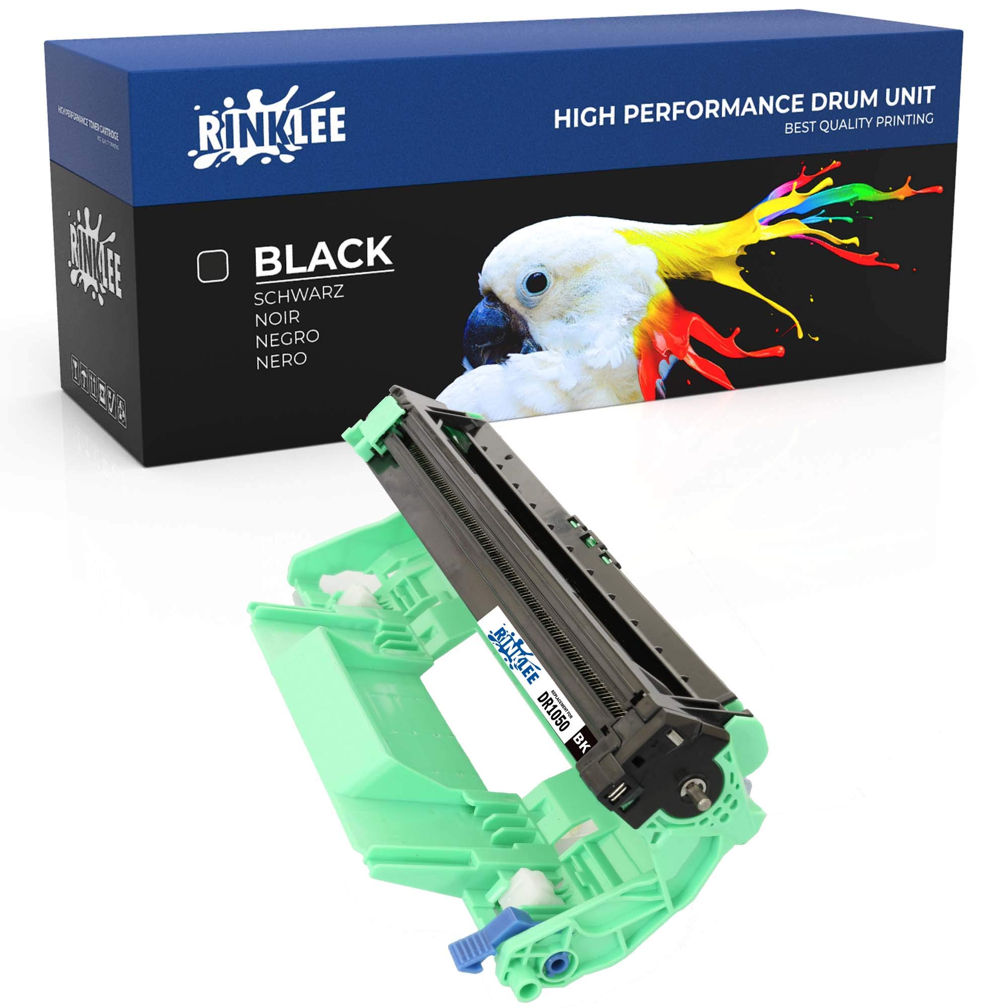 RINKLEE DR1050 Drum Unit Compatible with Brother DCP-1510 DCP-1512 DCP-1610W DCP-1612W HL-1110 HL-1112 HL-1210W HL-1212W MFC-1810 MFC-1910W | High Yield 10000 Pages