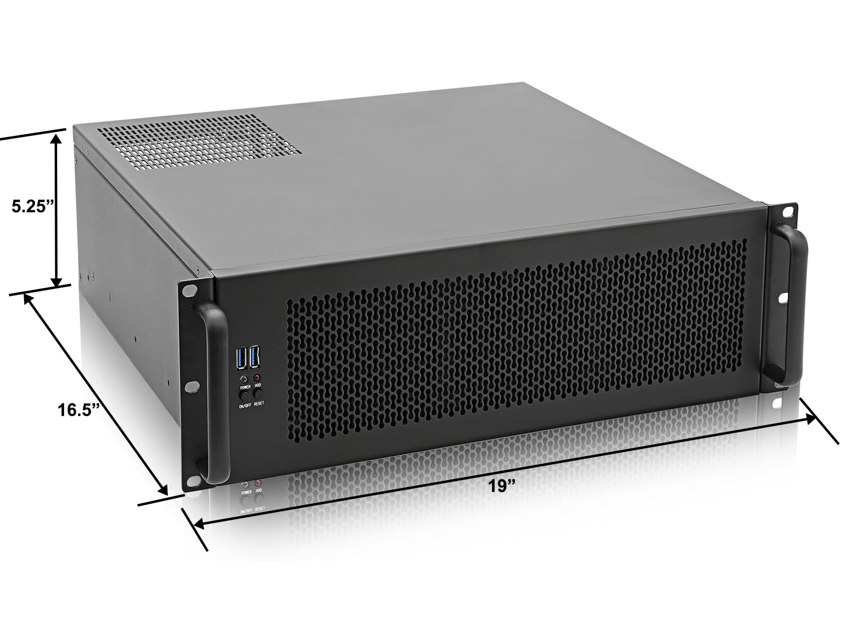 RackChoice 3U Rackmount Server Chassis ATX/Micro ATX/Mini-ITX (8x3.5 or 6x3.5+2x2.5,with Front 3x120mm Fan Support Standard ATX PSU or SFX PSU (Using The ATX to SFX Bracket with Chassis)