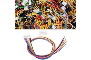 10 Sets JST PH 2.0mm 8-Pin Connector Cable - 30cm 26AWG Male Female Plug Wire, PVC+Tin Plated Copper for Electrical Electroni
