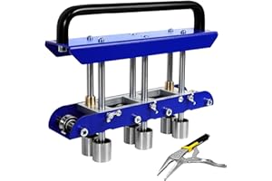 CASMER Three-Station Edge Roller for Bending Metal Roofing Materials at 0-90 ° Angle,Sheet Metal Edge Roller Bender Fit for 29 to 22-Gauge Steel,Making 5/8" to 4" (16 to 102 mm) Bends.