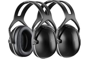 Onhear [2Packs] 35dB SNR Hearing Protection Ear Muffs, Effective Ear Protection, Ear Muffs for Noise Reduction, Noise Cancelling Headphones for Autism, Safety Earmuffs for Shooting, Mowing, Hunting